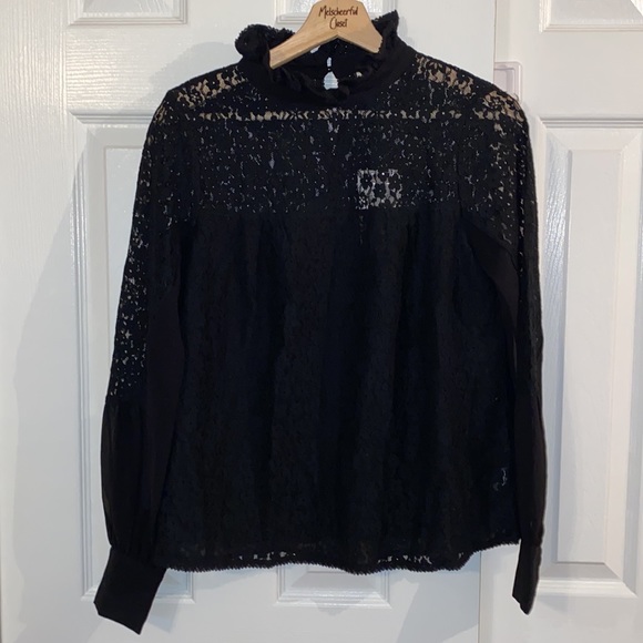 Black Rosalee Sheer Puff Sleeve Blouse
TUCKERNUCK - Picture 9 of 10